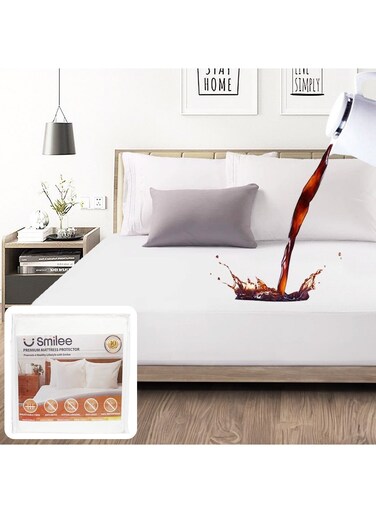 Premium Hypoallergenic Waterproof Mattress Protector - Deep Pocket - Vinyl Free