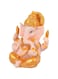 NHINA Hindu Lord Ganesha Elephant God Idol Pure Statue Indian Pooja Murti Ganpati Sculpture for Puja Temple Car Dashboard Home Decor 7.5X9CM
