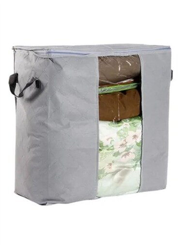 Closet Organizer For Pillow Quilt Grey 480x280x500millimeter