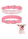 Xspring Dog Collars for Small Dogs, 2PCS Colorful Bling Dog Collar with 5 Adjustable Eyelets, Pink Dog Collar with Rhinestone Crystal Diamond, Puppy Dog Collar for Small Girl Female Dog Cat