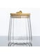 Homesmiths Borosilicate Glass Storage Jar with Airtight Bamboo Lid and Metal Handle, Tapered Shape, 600ml &ndash; Stylish and Durable Kitchen Storage Solution