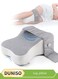 Knee pillow, memory foam leg positioning pillow, leg support pillow,with adjustable elastic belt, suitable for lateral sleeper, 25 * 35 * 13.5cm