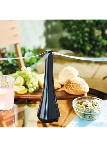 MAKINGTEC Outdoor Picnic Food Fan, Outdoor Fly Repellent Fan, Fly Fan for Table, Outside Restaurants Meal, Portable and Ease of Use to Keep Your Food Clean