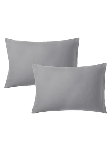 Xclusives Premium Grey Queen Pillow Cases - 2 Piece Set Pillow Cover - Soft Brushed Microfiber Fabric - Pillow Cases Standard Size (20x30 Inches) by Infinitee Xclusives