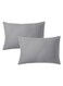 Xclusives Premium Grey Queen Pillow Cases - 2 Piece Set Pillow Cover - Soft Brushed Microfiber Fabric - Pillow Cases Standard Size (20x30 Inches) by Infinitee Xclusives