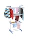 SAFENHAND Clothes Drying Rack Folding Clothes Rail 3 Tier Clothes Horses Rack Laundry Garment Dryer Stand with Two Side Wings (No Box)