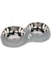 Pawsitiv Classic Round Dinner Set Grey M+M350ml+ 350ml