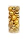 GMWARDDF 24Pcs 4 cm Red Christmas Tree Ornament Balls - Festive Decorations for Holiday Parties, Garden Decor New Year's Eve Celebrations (golden)