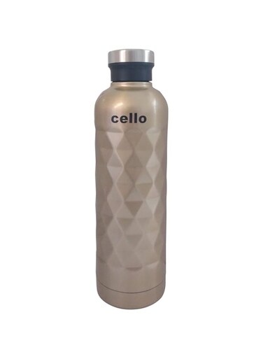 Cello Invictus Vacuum Insulated Steel Bottle, Brown, 700 Ml