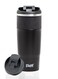 Reusable Stainless Steel Coffee Tumbler, Leakproof Vacuum Insulated Double Wall Cup BPA Free, Eco-Friendly Travel Office Mug for Hot Tea and Cold Drinks, 450ml Black