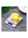 Kitchen Scale Digital Food Scale Kitchen Baking Scale LCD Backlight Display with 2 Tray for Home Travel 2000g/0.1g Silver 15.2*3*13cm