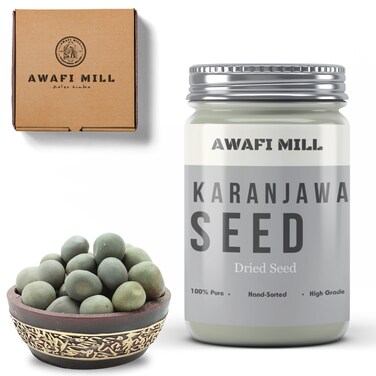 AWAFI MILL Natural Karanjawa Seed - Premium Quality - Rich in Nutrients - Traditional Ayurvedic Remedy - Skin and Hair Care Essential (Pack Of (30 Seeds) Hand Sorted)