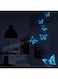 tewiaii Glowing Stickers for Ceiling, Glow in The Dark Butterfly Decor Stickers, Colorful Wall Decals Decor for Kids Girls Boys Bedroom (Blue Butterfly)