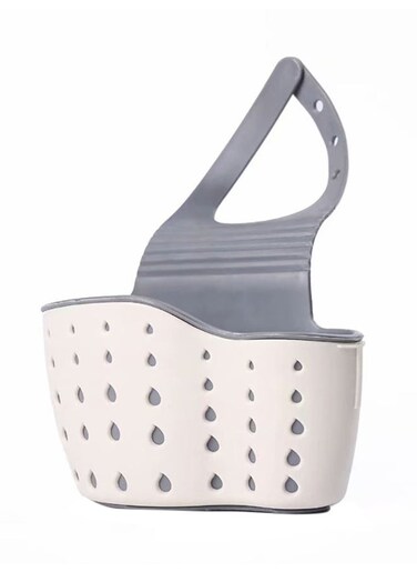 Sink Shelf Soap Sponge Drain Rack WhiteGrey 245centimeter