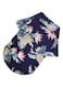 Dog Hawaiian T-Shirt Summer Camp Clothes Pineapple Apparel Suit for Small to Medium Dogs (Dark blue, XS)