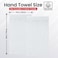 Xclusives Premium White Hand Towels - Pack of 6, 40cm x 70cm Bathroom Hand Towel Set, Hotel &amp; Spa Quality Hand Terry Towels for Bathroom, Highly Absorbent and Super Soft Bathroom Towels