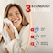 Xclusives Premium White Hand Towels - Pack of 6, 40cm x 70cm Bathroom Hand Towel Set, Hotel &amp; Spa Quality Hand Terry Towels for Bathroom, Highly Absorbent and Super Soft Bathroom Towels