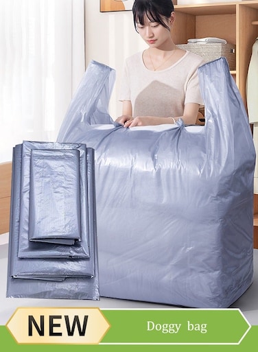 20pcs Plastic Storage Bag Set,Packing Bag with Extra Large Capacity,Moving Doggy Bags with Portable Handle Clothing Merchandise Bags for Clothes Packaging Storage Gift Bag Shipping T-Shirts Pants(55x80cm)