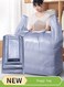 20pcs Plastic Storage Bag Set,Packing Bag with Extra Large Capacity,Moving Doggy Bags with Portable Handle Clothing Merchandise Bags for Clothes Packaging Storage Gift Bag Shipping T-Shirts Pants(55x80cm)