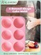 6 Round Shape Mold Pink 19.3x5x13.2centimeter