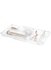 iDesign 38280EU Clarity Extendable Cosmetics Organiser, Adjustable plastic Drawer Organiser Tray, Clear