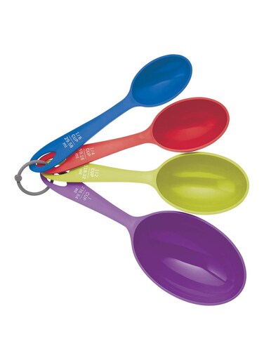 Colourworks Brights Four Piece Measuring Cup Set, Tagged