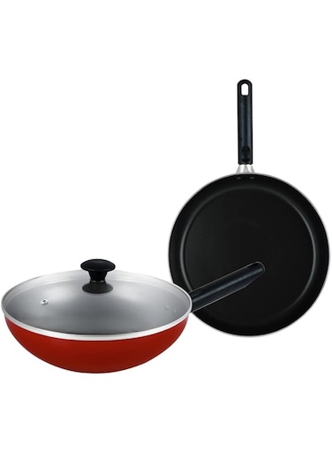 Prestige Classique 3 Pieces Cookware Set, Red