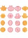 seven Bee Festival Theme Cookie Stamps &amp; Cutters Set - 8PCS 3D Bee Shape Mold for DIY Baking Snacks. Create Buzzworthy Biscuits with Bee-Themed Cookie Supplies.