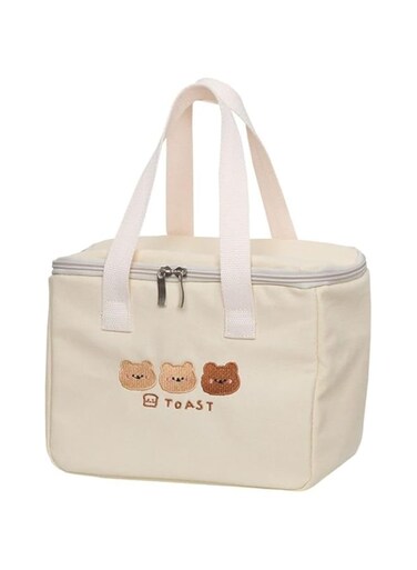 Tazweeq Kawaii Lunch Bag for Girls Box, Insulated Lunch Bag Large Capacity Reusable Lunch Bag, Cute Lunch Bags for Women Insulated Lunch Box for Kids White