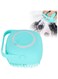 Hotfix Dog Grooming Brush Soothing Bath Brush, Pet Massage Brush Shampoo Dispenser, Soft Silicone Bristle for Dogs and Cats Shower