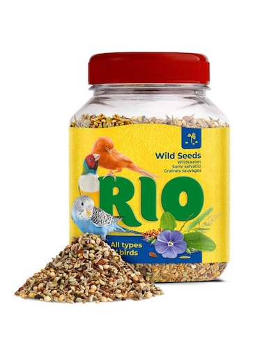 RIO Wild Seeds Mix Natural Treat for All Birds &ndash; Nutritious Outdoor &amp; Pet Bird Snack 240g