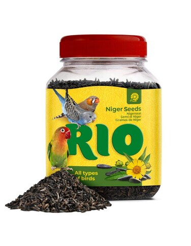 RIO Niger Seeds Treat for All Birds &ndash; Natural Energy-Rich Seed Snack 250g