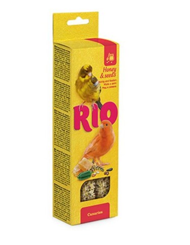 RIO Sticks for Canaries with Honey &amp; Seeds &ndash; Nutritious Treats 2&times;40g