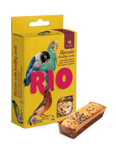RIO Biscuits for All Birds with Healthy Seeds &ndash; Oven-Baked Natural Treats 5&times;7g
