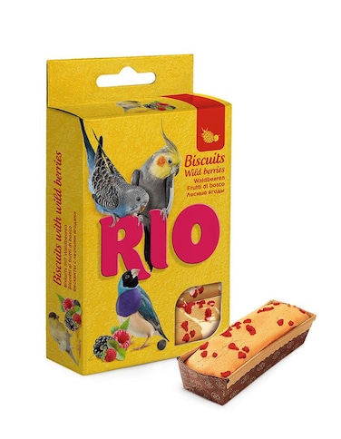 RIO Biscuits for All Birds with Wild Berries &ndash; Oven-Baked Natural Treats 5&times;7g