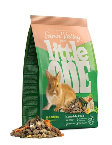 ليتل وان جرين فالي فايبرفود للأرانب 750 غرام - نظام غذائي يومي طبيعي غني بالألياف