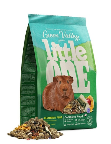 ليتل وان جرين فالي فايبرفود للخنازير الغينية 750 غرام - نظام غذائي يومي طبيعي غني بالألياف