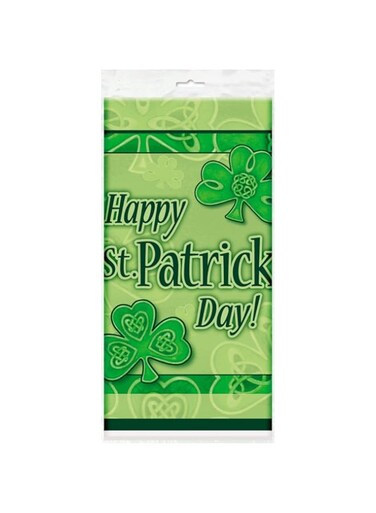 Unique St. Patrick'S Day Clover Plastic Tablecover