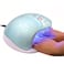 Global Fashion 2-in-1 UV/LED Nail Dryer Lamp &ndash;72W, Double Light Source, Digital Display, Long-Lasting LEDs, Eye-Friendly, Spacious for Hands &amp; Feet, Suitable for Gel Polish-L1011 (Blue)