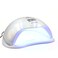 Global Fashion 2-in-1 UV/LED Nail Dryer Lamp &ndash; 72W, Double Light Source, Digital Display, Long-Lasting LEDs, Eye Care, Spacious for Hands &amp; Feet, Suitable for Gel Polish-L1011 (Silver)