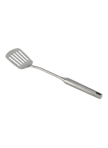 Stainless Steel Heavy Slotted Turner Silver