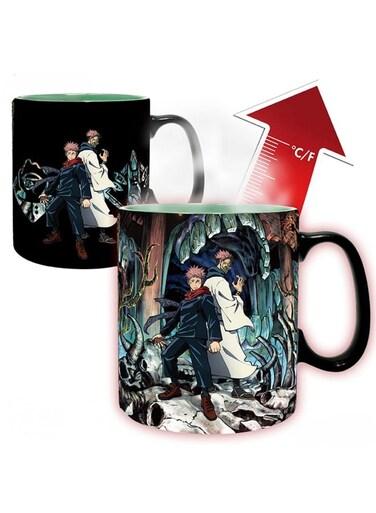 Heat Change Mug &acirc;&euro;&ldquo; Jujutsu Kaisen: Itadora &amp; Sukuna &acirc;&euro;&ldquo; 460 mL