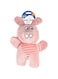 Duvo+ Plush Pig Corduroy 24x13x9cm White/Pink
