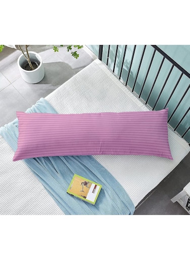 Cooling Body Pillow for Adults- Satin Stripe Long Pillow for Bed, Full Body Pillow Insert, Fluffy &amp; Firm