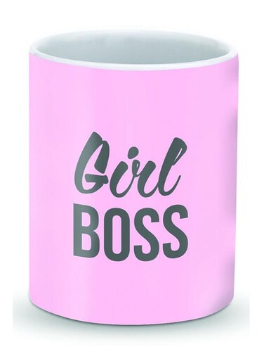 Premium Girl Boss Designer Mug Pink/Black