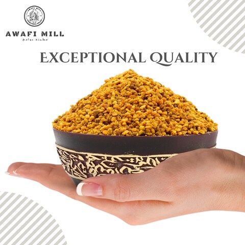 AWAFI MILL Raw Bee Pollen Granules - Nature&#39;s Golden Treasure - Gourmet Ingredient for Culinary Delights - Pure and Unfiltered (Bottle of 50 gram / 1.7 Oz)