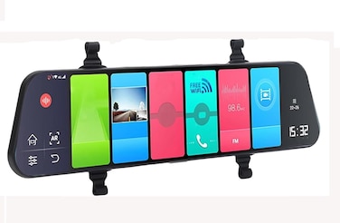 12'' Mirror Dashcam, 4G WiFi 1080P Touch Screen Front and Rear View Camera Rear View Camera for Android 8.1, WDR Car Recorder with Loop Recording, G-Sensor, Night Vision,