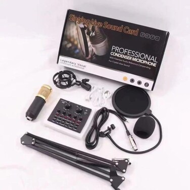 Title: All-in-One BM-800 Microphone Bundle with V8 Sound Card for Streaming &amp; Recording