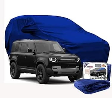 Car Cover 2025 Range Rover Defender &ndash; Custom Fit 210D SUV Cover, Waterproof, UV &amp; Scratch Resistant, All-Weather Indoor &amp; Outdoor Protection (Blue)