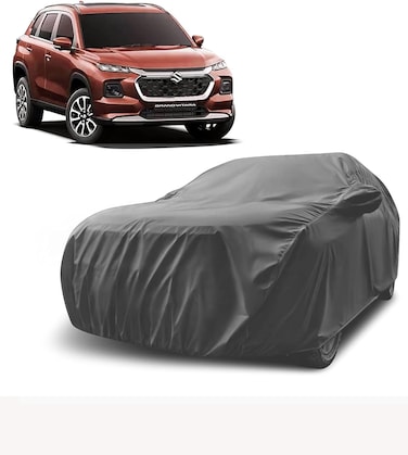 غطاء جسم السيارة – تصميم رمادي، حماية لجميع الأحوال الجوية، مقاوم للماء والغبار والأشعة فوق البنفسجية